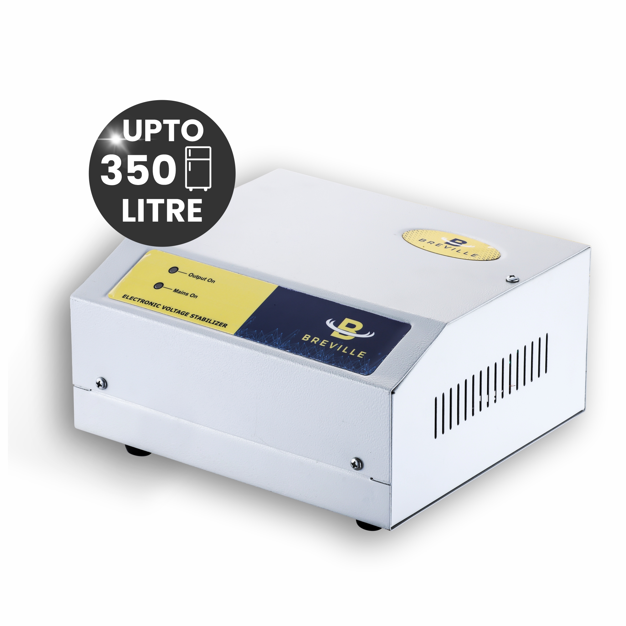 Breville Refrigerator Voltage Stabilizer for Up to 350L | 90V–300V | 3-Year Warranty